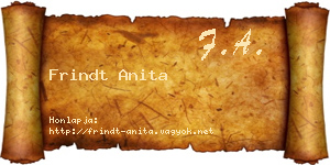 Frindt Anita névjegykártya